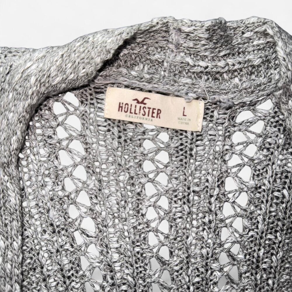 Hollister Grey and White Cardigan - Picture 3 of 8
